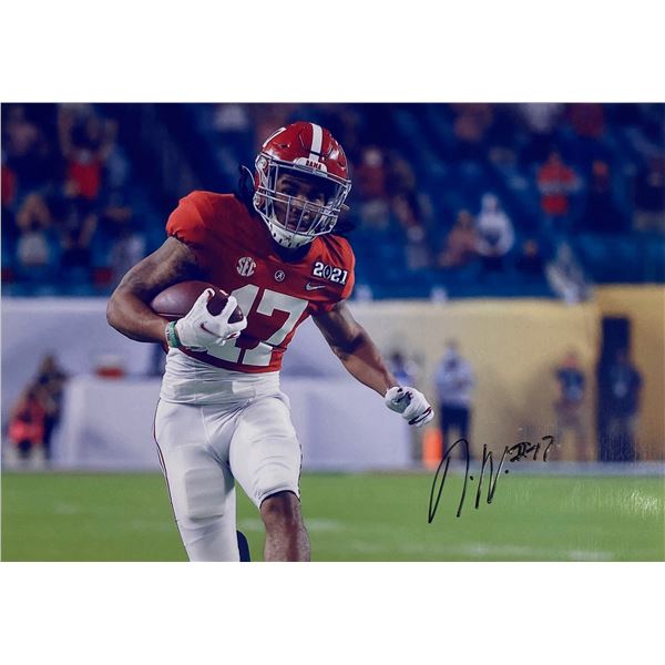 Autograph Signed Jaylen Waddle Photo