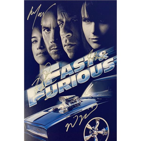 Autograph Signed Fast and Furious Paul Walker Photo