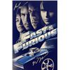 Image 1 : Autograph Signed Fast and Furious Paul Walker Photo
