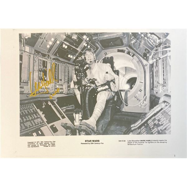 Signed Star Wars Media Press Photo