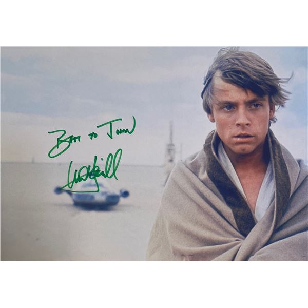 Signed Star Wars Mark Hamill Photo