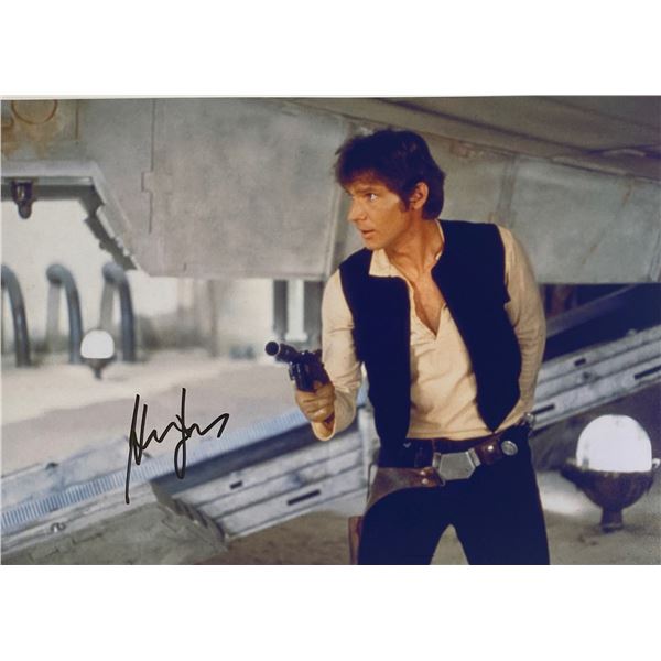 Signed Star Wars Harrison Ford Photo
