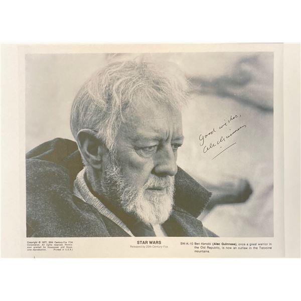 Signed Star Wars Media Press Photo