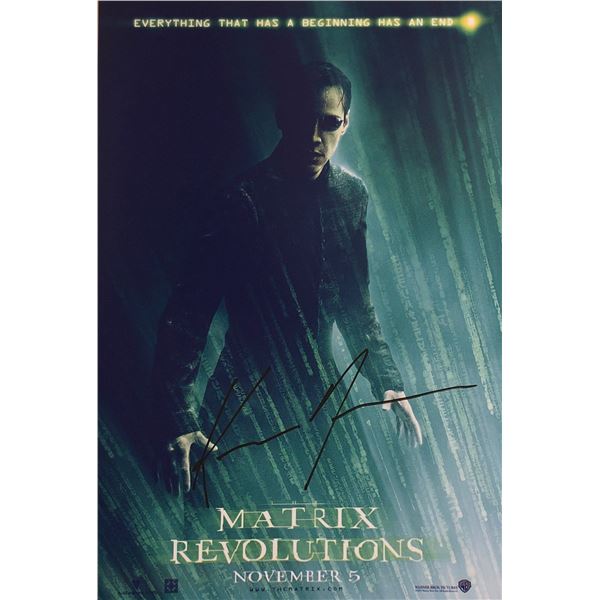 Matrix Keanu Reeves Signed Photo