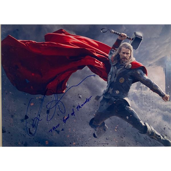 Autograph Signed Thor Chris Hemsworth Photo