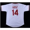 Image 1 : PETE ROSE SIGNED CINCINNATI REDS PRO STYLE JERSEY (FITERMAN COA)