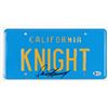 Image 1 : DAVID HASSELHOFF SIGNED KNIGHT RIDER 6X12 LICENSE PLATE (BECKETT COA)