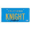 Image 1 : DAVID HASSELHOFF SIGNED KNIGHT RIDER 6X12 LICENSE PLATE (BECKETT COA)