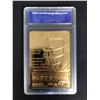 Image 2 : 1997 BLEACHERS 23KT GOLD JOE NAMATH LIMITED EDITION WCG 10 GEM-MT