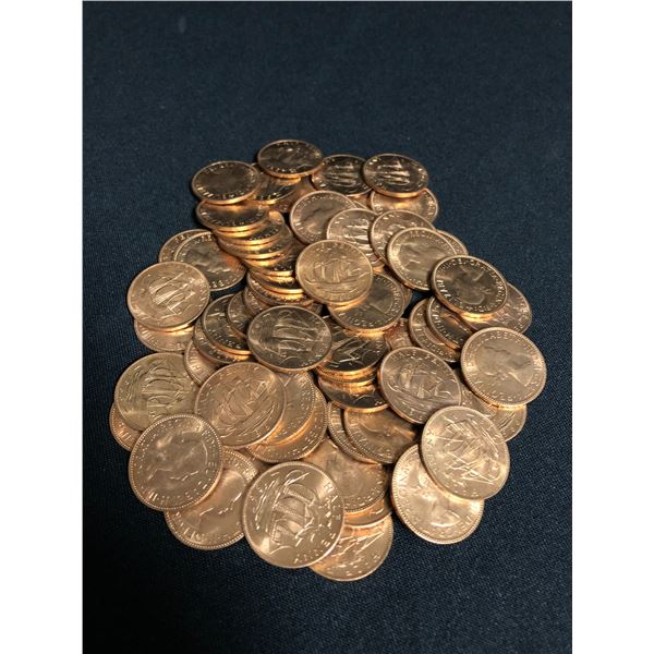 LOT OF UNCIRCULATED BRITISH HALF PENNIES