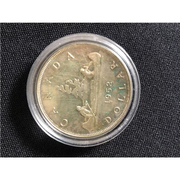 1952 CANADIAN SILVER DOLLAR .800 SILVER