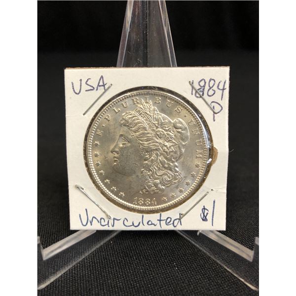 1884 P MORGAN SILVER DOLLAR UNCIRCULATED  .900 SILVER