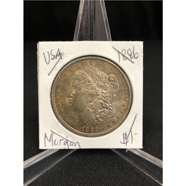 1886   MORGAN SILVER DOLLAR .900 SILVER