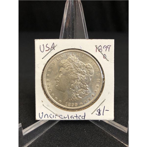 1899 O UNCIRCULATED MORGAN SILVER DOLLAR .900 SILVER