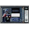 Image 1 : 2012 ROOKIES AND STARS NO.246 RUSSELL WILSON ROOKIE MATERIALS AUTHENTIC AUTOGRAPH (BAS)