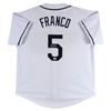 Image 1 : WANDER FRANCO SIGNED TAMPA BAY RAYS PRO STYLE JERSEY (JSA COA)