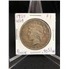 Image 1 : 1924 PEACE SILVER DOLLAR .900 SILVER