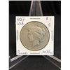 Image 1 : 1927 S  PEACE DOLLAR .900 SILVER