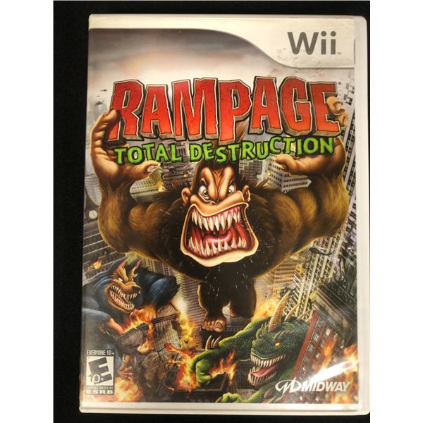 Wii "RAMPAGE Total Destruction" VIDEO GAME