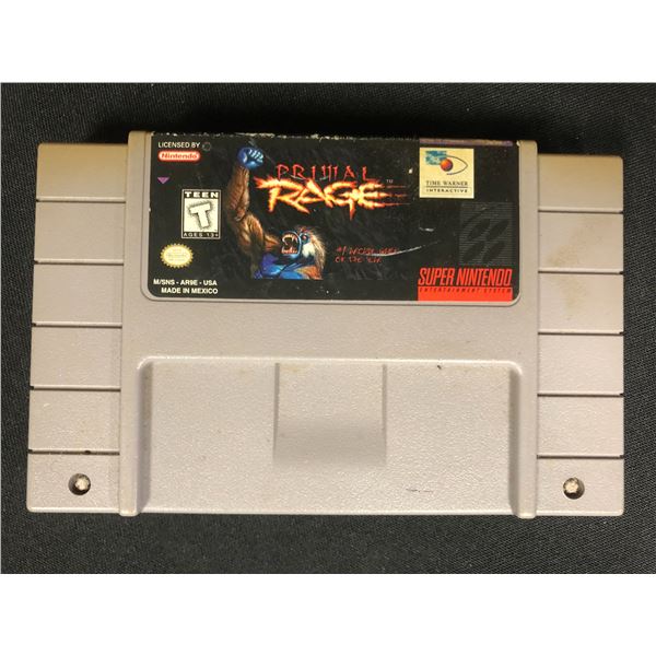 SUPER NINTENDO  PRIMAL RAGE  VIDEO GAME