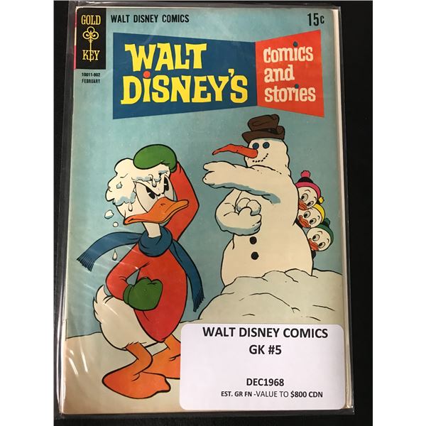 WALT DISNEY'S COMICS NO.5 (GOLD KEY COMICS, 1968)