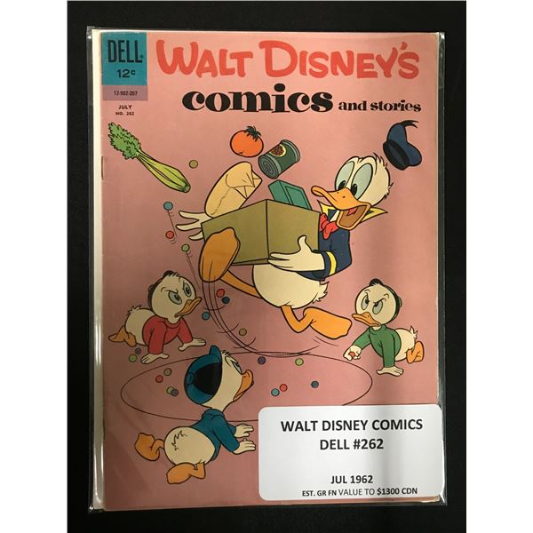 WALT DISNEY'S COMICS NO.262 (DELL COMICS, 1962)