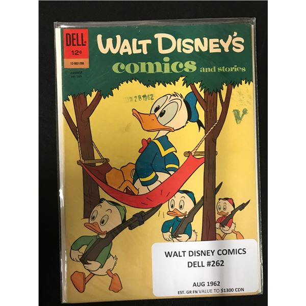 WALT DISNEY'S COMICS NO.262 (DELL COMICS, 1962)