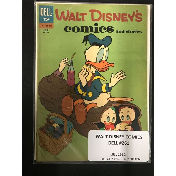 WALT DISNEY'S COMICS NO.261 (DELL COMICS, 1962)