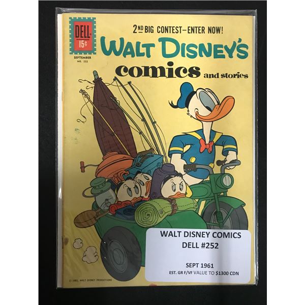 WALT DISNEY'S COMICS NO.252 (DELL COMICS, 1961)