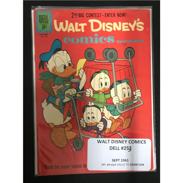 WALT DISNEY'S COMICS NO.253 (DELL COMICS, 1961)