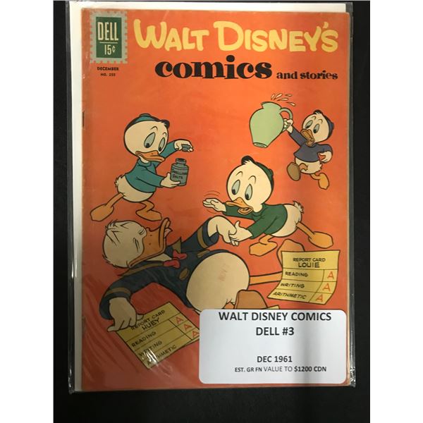 WALT DISNEY'S COMICS NO.3 (DELL COMICS, 1961)