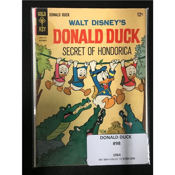 DONALD DUCK NO.98 (GOLD KEY COMICS, 1964)