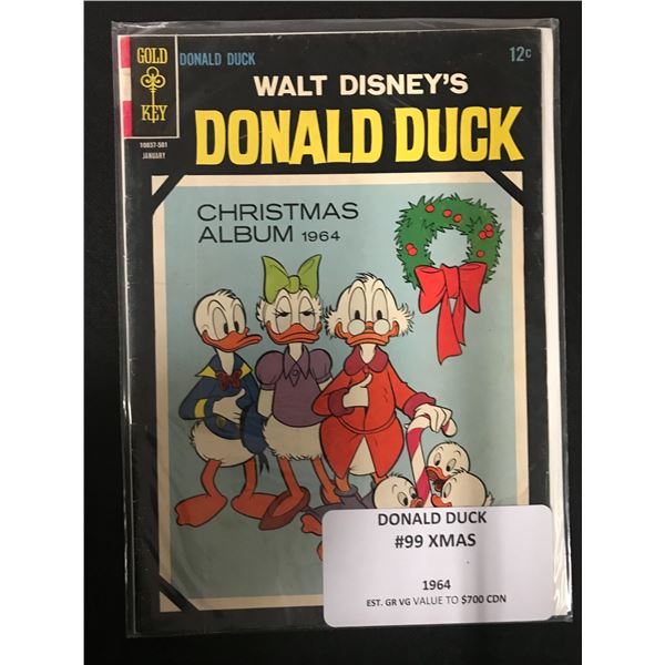 DONALD DUCK NO.99 X-MAS (GOLD KEY COMICS, 1964)