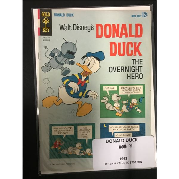 DONALD DUCK NO.91 (GOLD KEY COMICS, 1963)