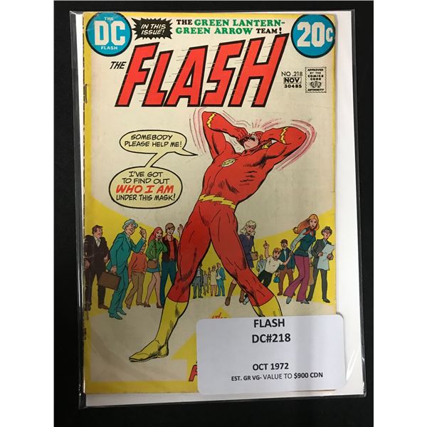 FLASH NO.218 (DC COMICS, 1972)