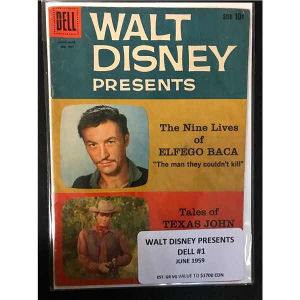 WALT DISNEY PRESENTS NO.1 (DELL COMICS, 1959))