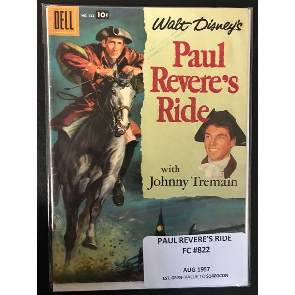 PAUL REVERE'S RIDE NO.822 (DELL COMICS, 1957)