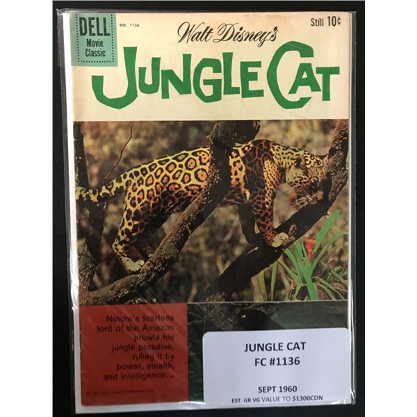 JUNGLE CAT NO.1136 (DELL COMICS, 1960)