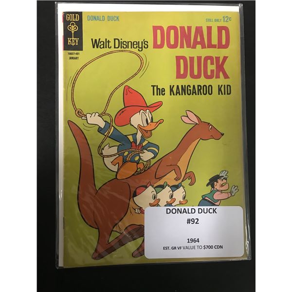 DONALD DUCK NO.92 (GOLD KEY COMICS, 1964)