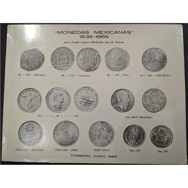 Robles de la Torre: Monedas Mexicanas 1536-1966