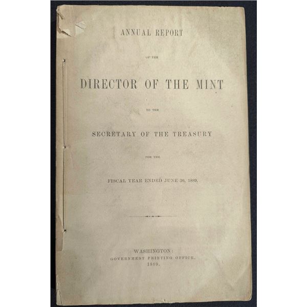 United States Treasury Department: Annual Report of the Director of the Mint to the Secretary of the