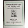 Image 1 : Christensen, Henry: Numismatic Commentary and Auction Sale. Treasures of the 'Conception'