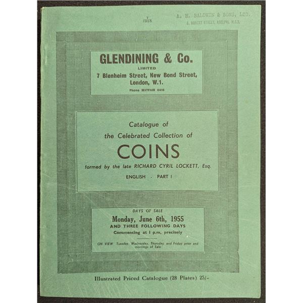 Glendining & Co.: Catalogue of the Celebrated Collection of Coins Formed by the Late Cyrill Lockett,