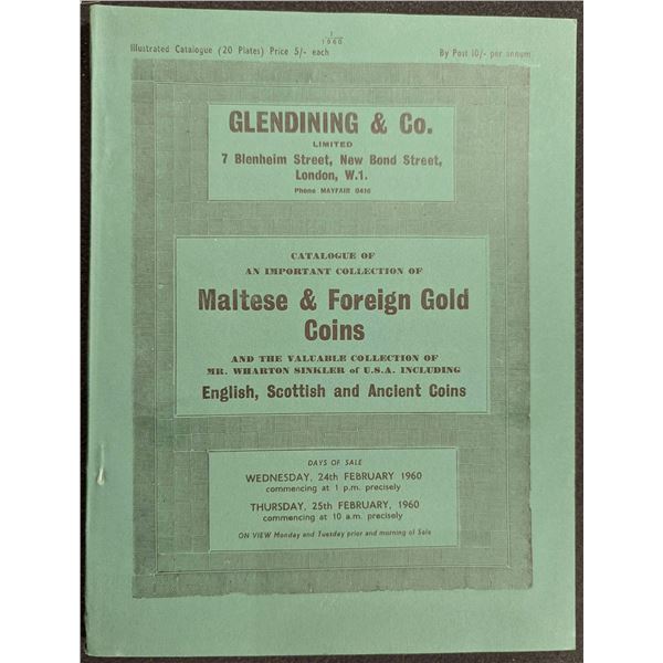 Glendining & Co.: Catalogue of the Important Collection of Maltese & Foreign Gold Coins and the Valu