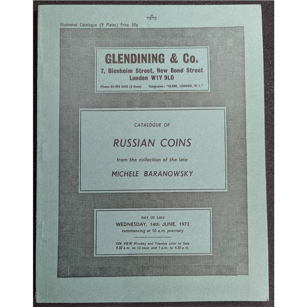 Glendining & Co.: Catalogue of Russian Coins From the Collection of the Late Michele Baranowsky