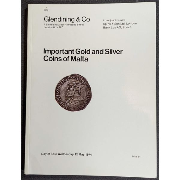 Glendining & Co., Spink & Son Ltd, Bank Leu: Important Gold and Silver Coins of Malta