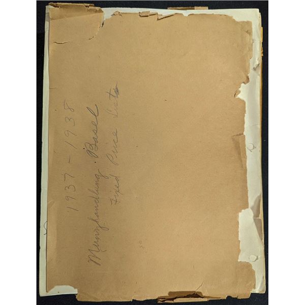 Munzhandlung Basel, Munzen und Medaillen AG: Lot of 52 Dealer Fixed Price Lists. 1938 to 1942