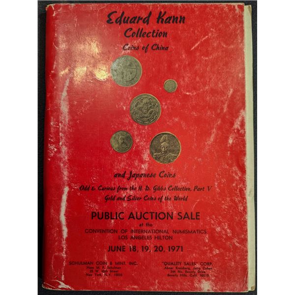 Schulman Coin & Mint, Inc.: Edward Kann Collection Coins of China and Japanese Coins