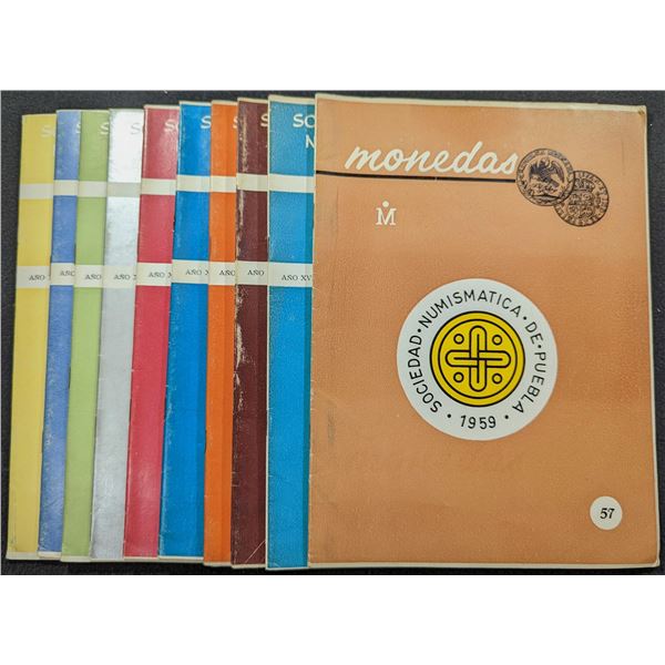 Sociedad Numismatica de Puebla: Monedas. Issues 57 to 79. 1973-1981