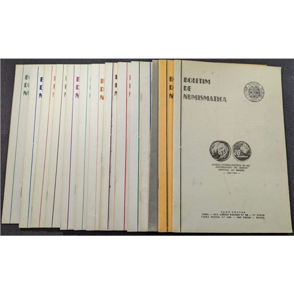 Sociedade Numismatica Brasileira: Boletim de Numismatica. 14 Issues. 1975-1979